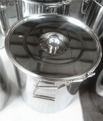 Harga bagus Gasket Silikon Drum Vat Baja Tahan Karat 100L Tipe Tong Dengan Klem on line