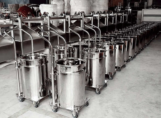 Harga bagus Trolley Type Stainless Steel Vat Pail 300L Food Grade Customized on line
