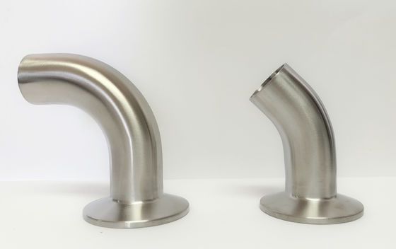 Harga bagus Stainless Steel Sanitasi 90 derajat siku, Butt Las Stainless Steel Ferrule Clamp on line