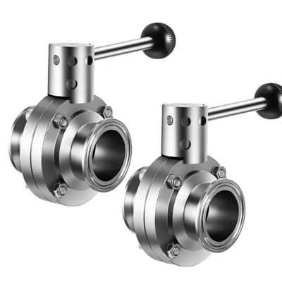 Harga bagus General Stainless Steel Butterfly Valve , Sanitary Clamp Butterfly Valve 50mm on line