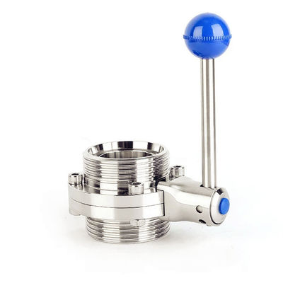 Harga bagus Butterfly Type Stainless Steel Valves Manual External Thread DIN Standard on line