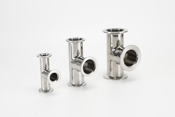 Harga bagus SS304 KF Vacuum Fittings Equal Tee  customizable harmless Industrial on line