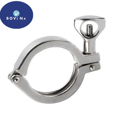 Harga bagus Fittings tabung stainless steel 304l single pin, Klem stainless steel sanitasi on line