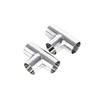 Harga bagus Stainless Steel 3A.Sms.DIN.BPE Mirror Three-Clip Joint - Sanitary Welded End Tee on line