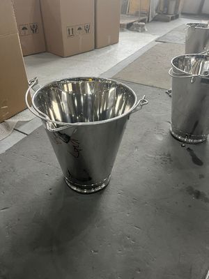 Harga bagus Emberan Susu Baja Tahan Karat 20L Dengan Pegangan Tarik 316L Satt Finish on line