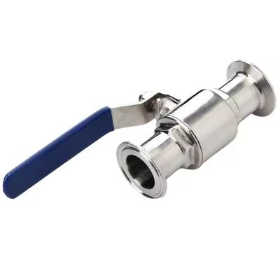 Harga bagus 1/2 Inch Stainless Steel Sanitary Tri Clamp Ball Valve Manual OEM Customizable For General Applications on line