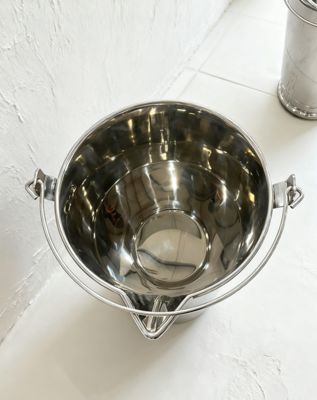 Handle Tipe Stainless Steel Feed Bucket, 20L Stainless Steel Milker