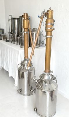 Harga bagus Peralatan penyulingan 50L stainless steel untuk membuat brandy wiski dan rum on line
