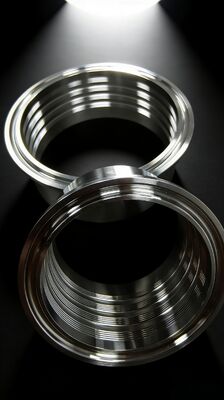 Konektor Union Ulir Higienis Stainless Steel dengan Material Food-Grade 304/316L, Finishing Permukaan Ra ≤ 0.8μm, dan Kepatuhan DIN 11851