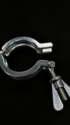 304/316L Stainless Steel Hygienic Clamp with Ultra-Smooth Polished Inner Groove and Tool-Free Quick Installation for Sanitary Piping Systems